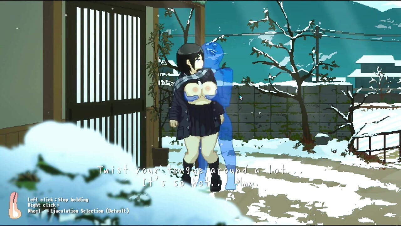 Hentai Game – Massive Tits Babe Rough Sex in Cold Weather