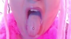 Try to Cum on My Tongue Try to Time It and Hit My Tongue with Your Cummies the Video
