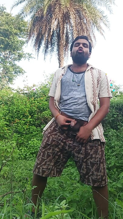 Suddenly in morning my cock feel very horny that's why I come to forest to alone fun