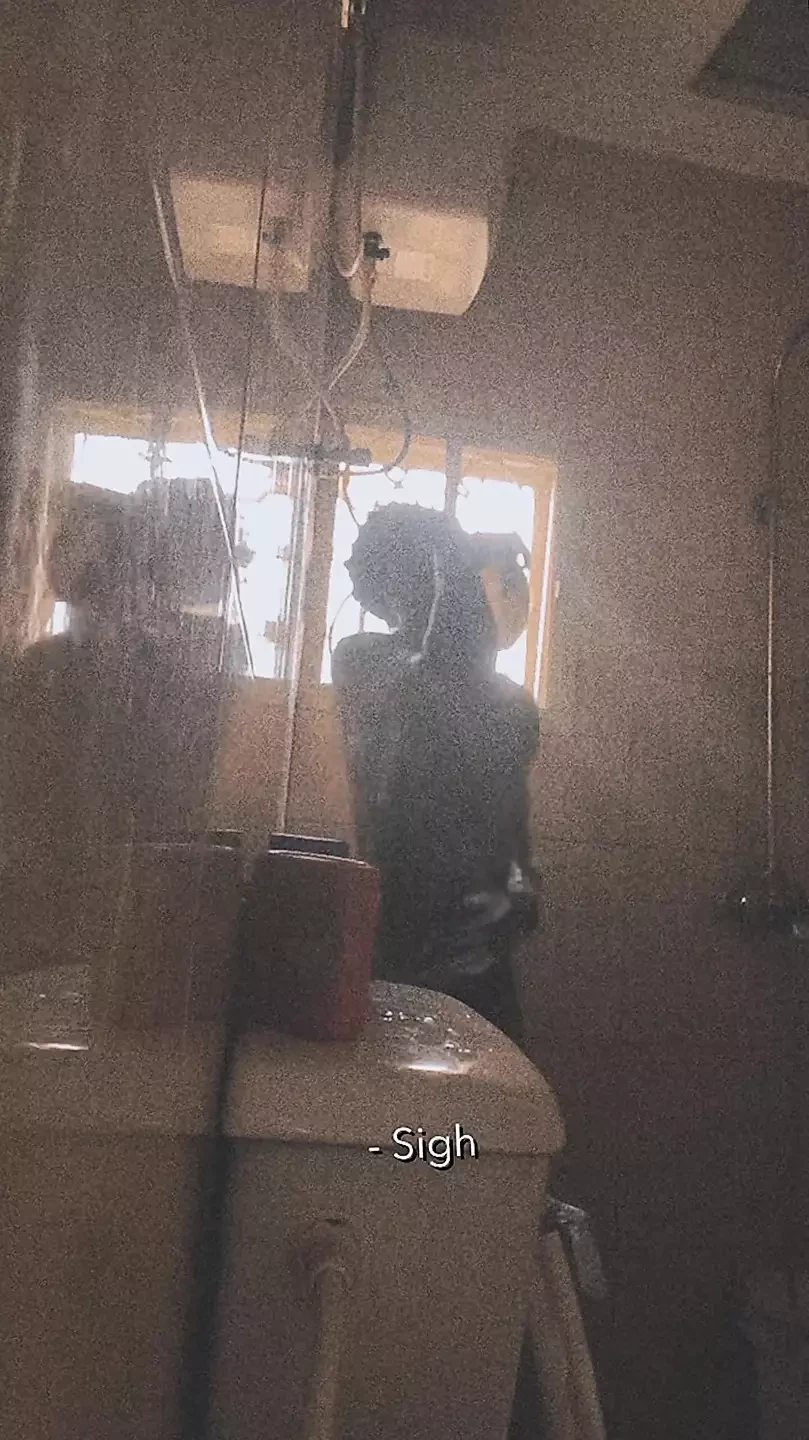 Take a cool shower with black African boy