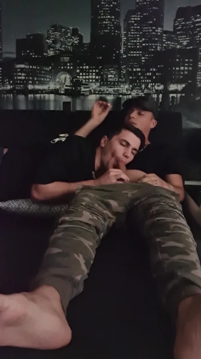 Powerful moment from "Pavel catches Silvio while he's wanking his dick"