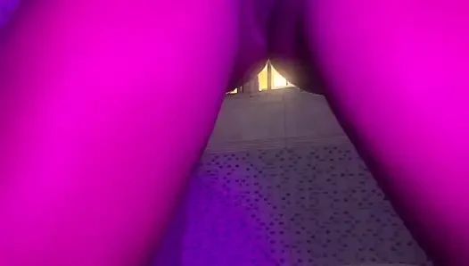 Hot petite teen front view camera scene