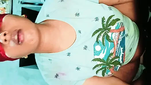 Invited the village bhabhi to my house and fucked my step sister blonde pussy all night, it was a lot of fun to fuck my bla