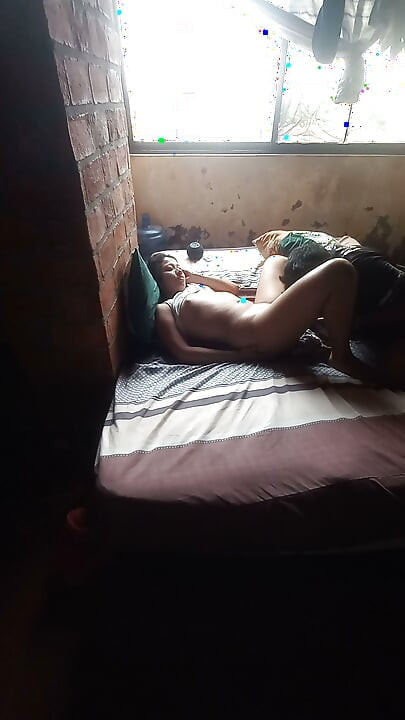 My stepdad licks my pussy before fucking me hard in his wife's bed, stepdaughter won't stop moaning