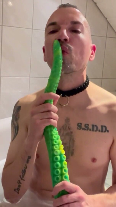 Stupid faggot slut gagging | Clip 2