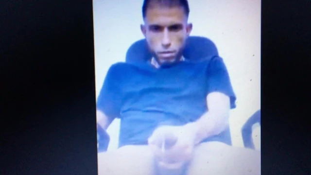 Latino nutting a huge thick cum show