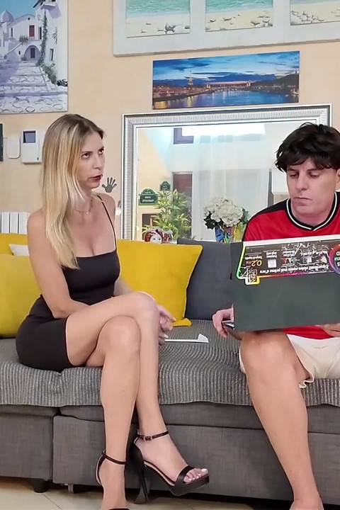 Regretful Stepmom in Search of Money Lets Herself Be Persuaded by the Perverse Proposal of the Young Virgin