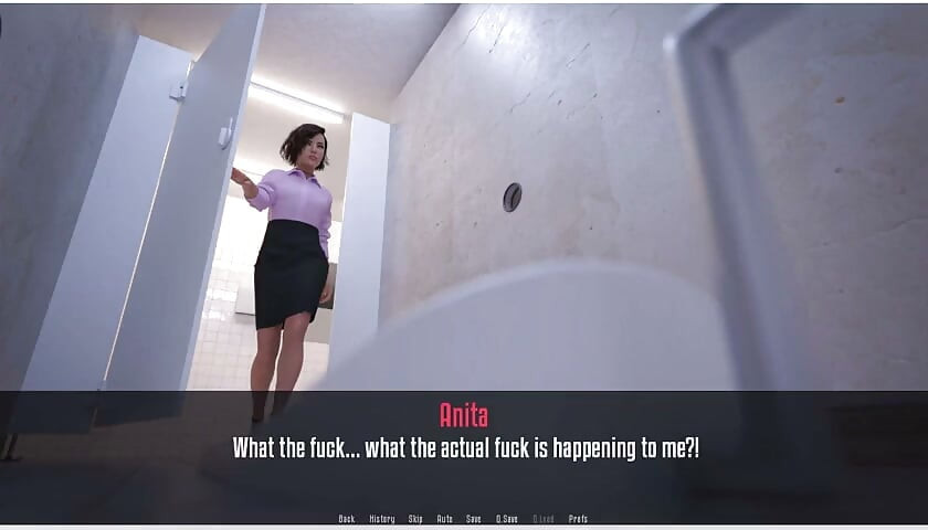 Anitina praksa - Igra - Uloga - Sitna tinejdžerica piša i puši kurac i jebe se na gloryholeu