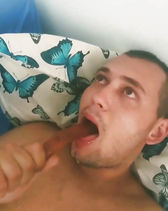 Throat Fucks with a Dildo
