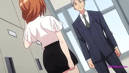 College-liebhaber verführt mitschüler im hentai im geheimen klassenzimmer