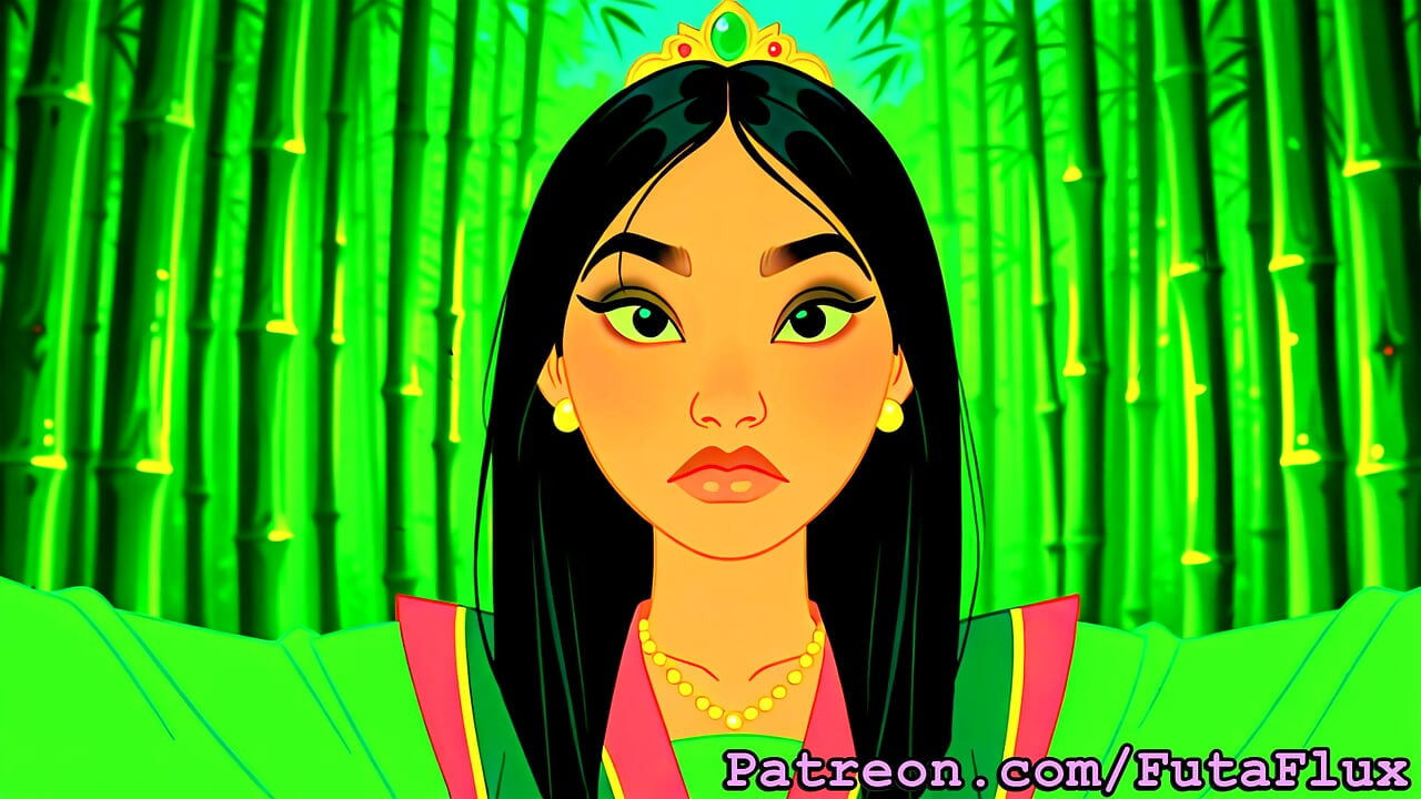 Futanari Mulan - masturberen, klaarkomen, zelfzuigend, meer!