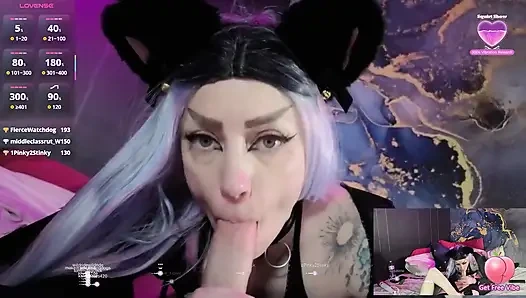 Kostüm-süße Nimmt Einen Oralen Creampie (teil 1)