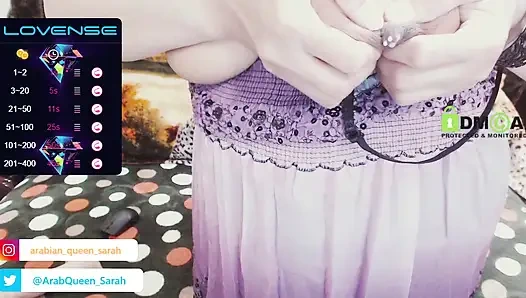 Queen Sarah Her hot breasts make her scream and then her milk comes out !