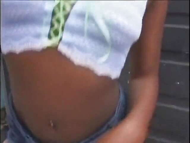 Sexy black slut sucks and fucks a massive black cock