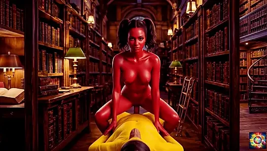 Secret Library Romance - AI Hentai ASMR