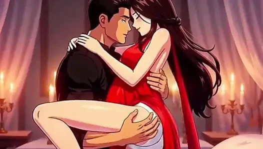 Makan malam candlelight romantis yang berakhir dengan suami bercinta dengan Ayesha hamil di atas meja