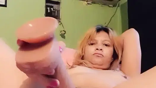 Hot blonde loves to play