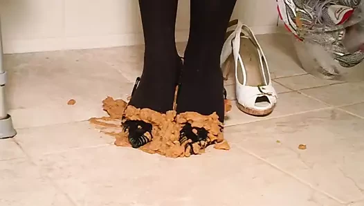Candy yams dağınık topuklu ayakkabılar