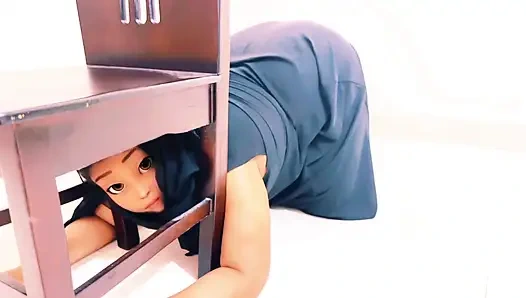 Saudi Arabia's Beautiful BBW Hot Stepsis Own Desire Gets Stuck...hair to Get Fucks From Stepbro - He Fucks Her Big Ass & Cum