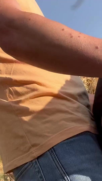 Fuck in the wild, we almost got caught! He covered me in | Clip 1