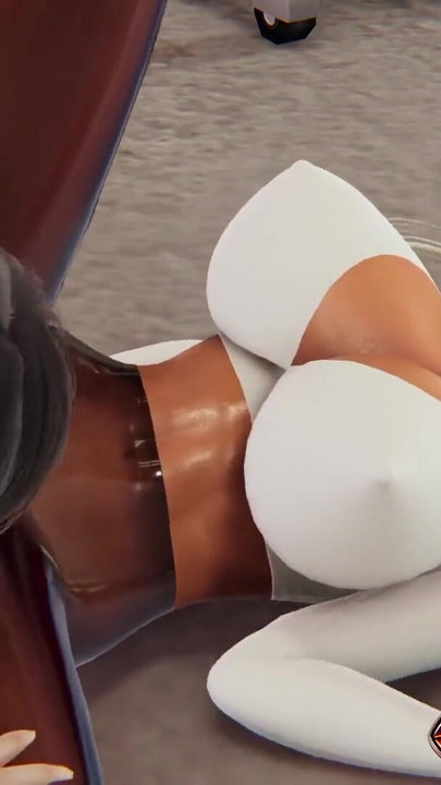 Alluring Gym Trainer Emmie in 3D Hentai – Pantyhose Pussy Lick, Standing Tease & Intense Fingering Squirt | Clip 1