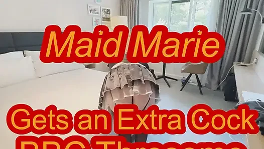 Hizmetçi Marie'nin büyük zenci yarağı yabancı üçlü sikişiyor