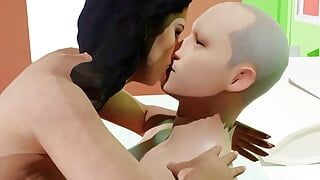 Deshi boy fuck his Step Sister in Dream. Dirty Sex video 3d animatio.