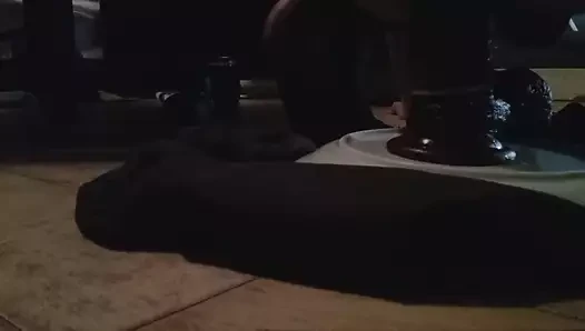 Crosseyed zaman dolu tarafından büyük siyah baba çük