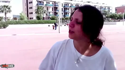 Nathalie vanadis: nathalie vanadis ve büyük doğal göğüsleriyle plajda anal sikiş