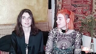 Ersties - Bratty Girls Zora And Desiree Love Hot Wax And BDSM
