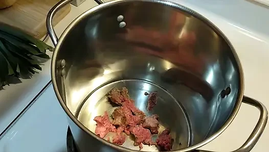 Cum Cooked 3 Leek Chili with Oil Handjob