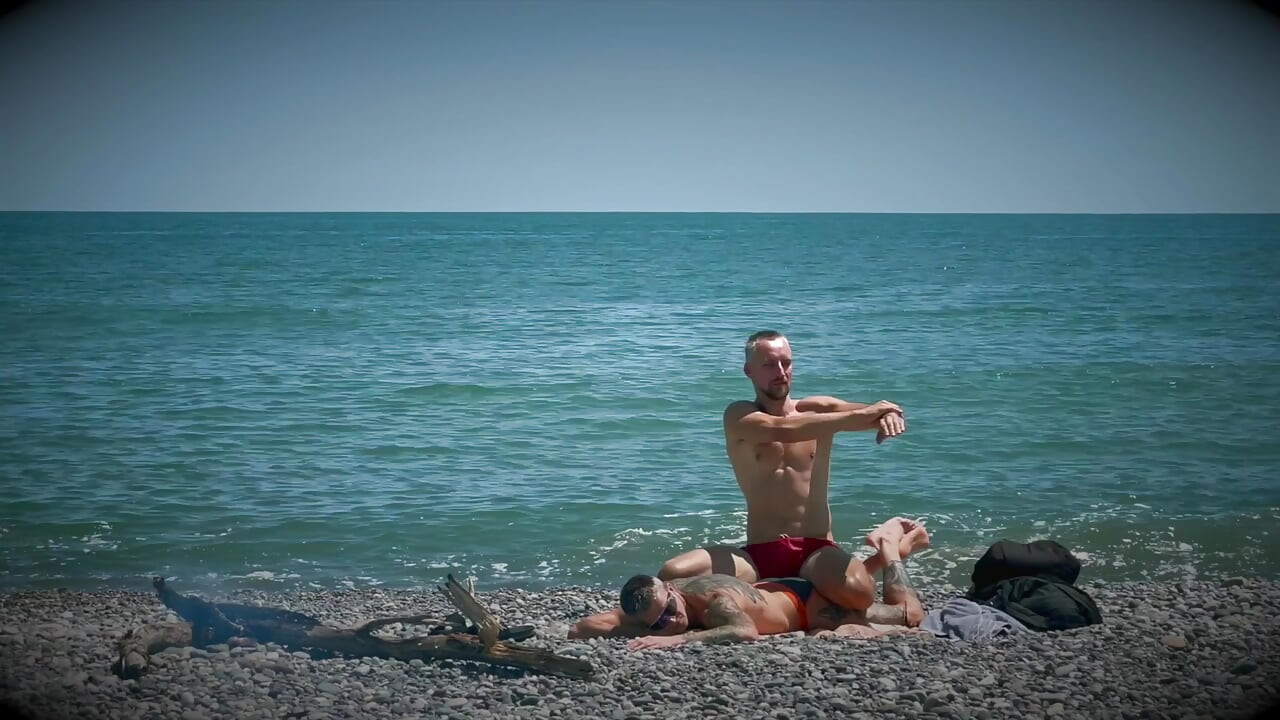 Two Guys Fuck All Day at the Seaside - the Man Cums Several Times with Powerful Streams of Sperm