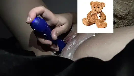 4k-ASMR YOGURT FOOD FETISH- KINKY STEPSISTER MASTURBATES WITH DILDO- CUMFLATION HENTAI-  -ARABIAN SNOWWHITE