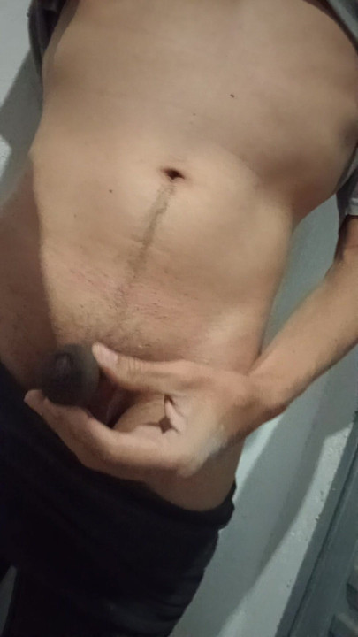 Taking off my clothes and showing your dick
