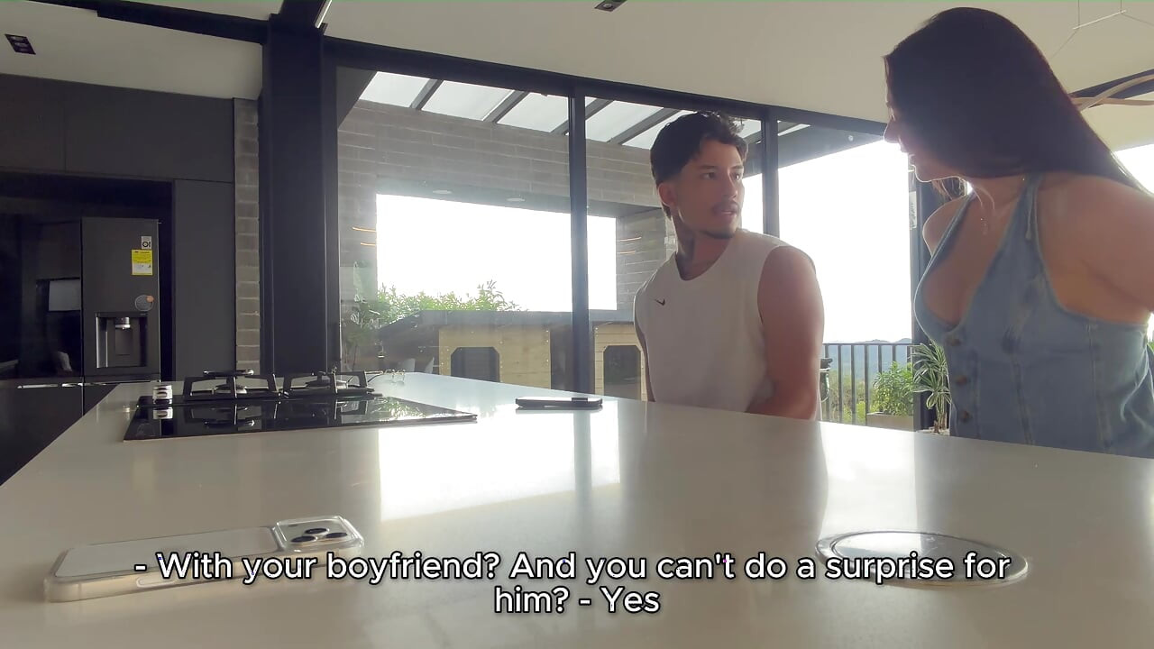 I give my boyfriend an anal douche and it's my stepbrother who fills my ass with cum - Iris Rodriguez & Danner Mendez
