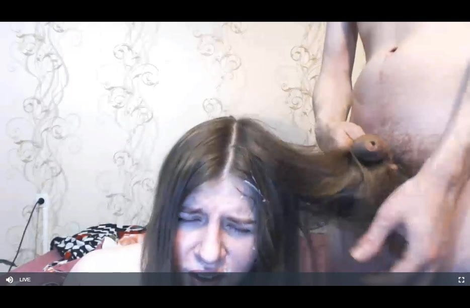 Cute Russian Hairjob, Hair-Blowjob, Cum in Hair, Facial
