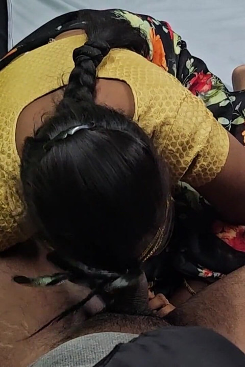 Shy Tamil Housewife Doing Hot Blowjob to His Husband Friend