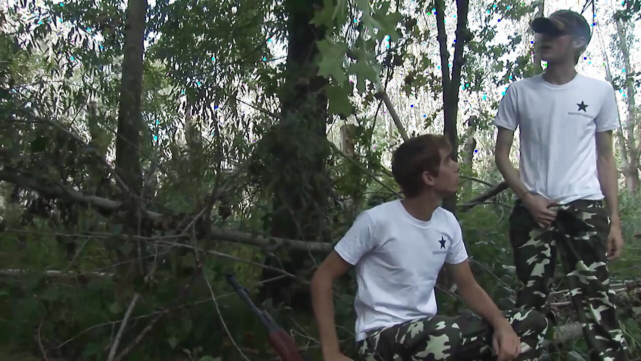 Bad boyz are naughty in the forest