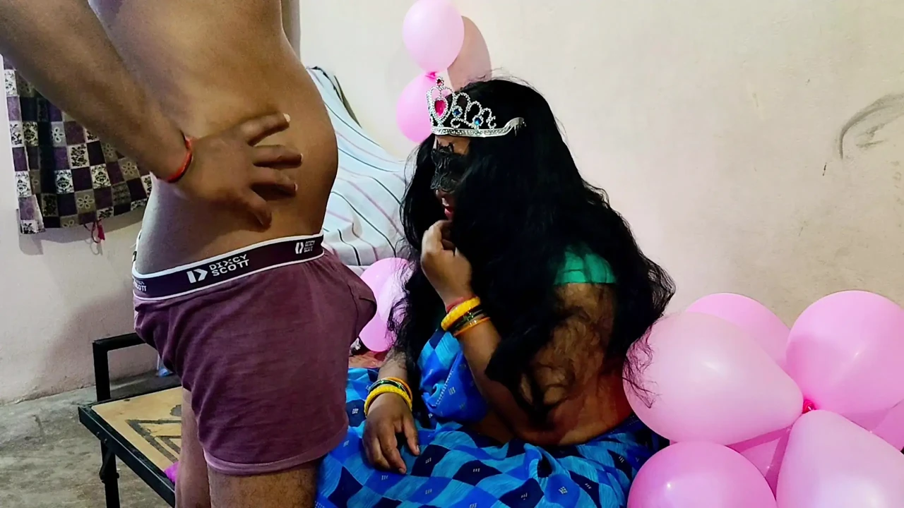 Indian Housewife on Her Birthday