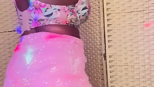 blonde celebrity hiphop female rapper dancing shaking, moving, twerking ghetto ass  to new release songs music