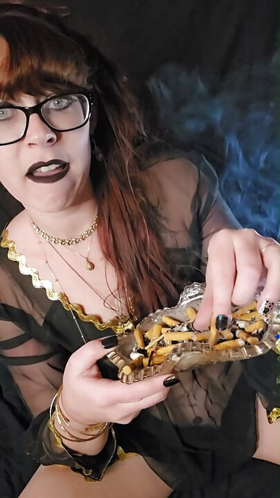 Smoking Witch Loves Cigarettes