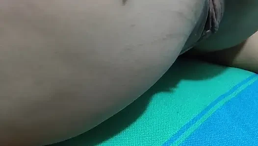 Hot mom wiggles her huge ass and shows off everything she's got.