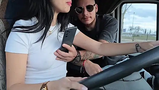 I picked up an UBER Client without a bra