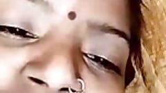 Wife enjoying with lover in video call