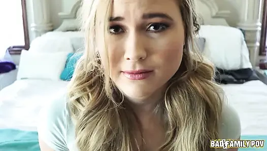 BadFamilyPOV - Blonde teen Alyssa Cole learns a harsh lesson when she steals from her stepdad