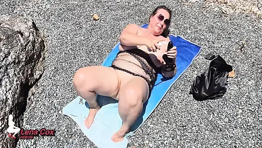 Squirting Masturbation on the Beach