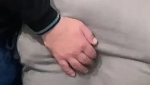 Hairy Pussy Fingered in Crowded Subway