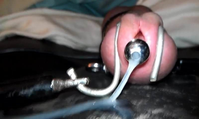 ESTIM PENIS PLUG SHOT