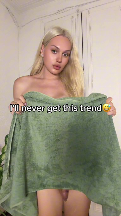 My towel fell, and now my dick is hard