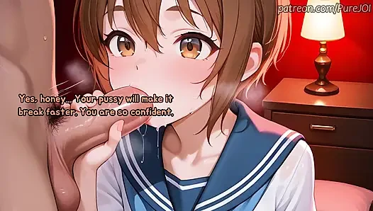 Endure 3 hot students to taste Satsuki's magnificent body (Sex JOI)